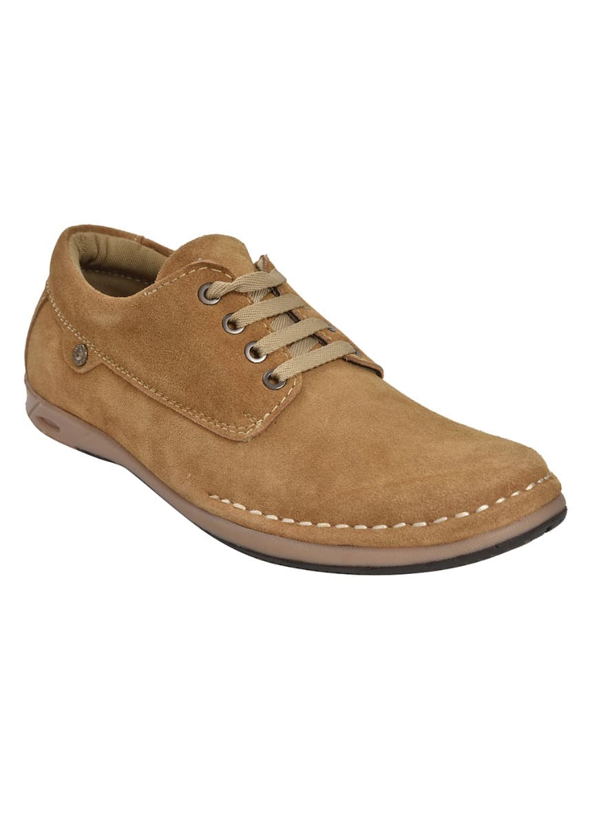 Get Leather Lace-Up Ajanta Casual Shoes at ₹ 1295 LBB Shop